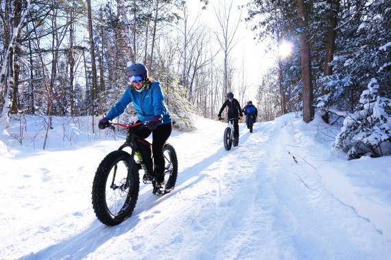 Visitez le paysage de Megève en Fat Bike