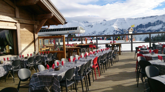 restaurants d'altitude à Megève Super Megeve